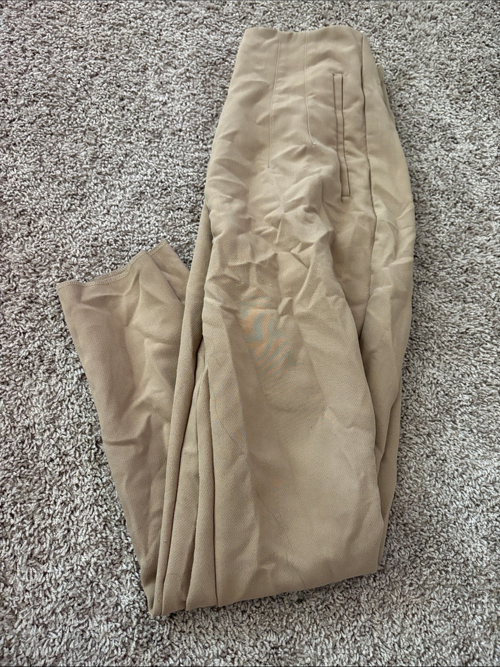 Zara Women's Trousers in Light Tan